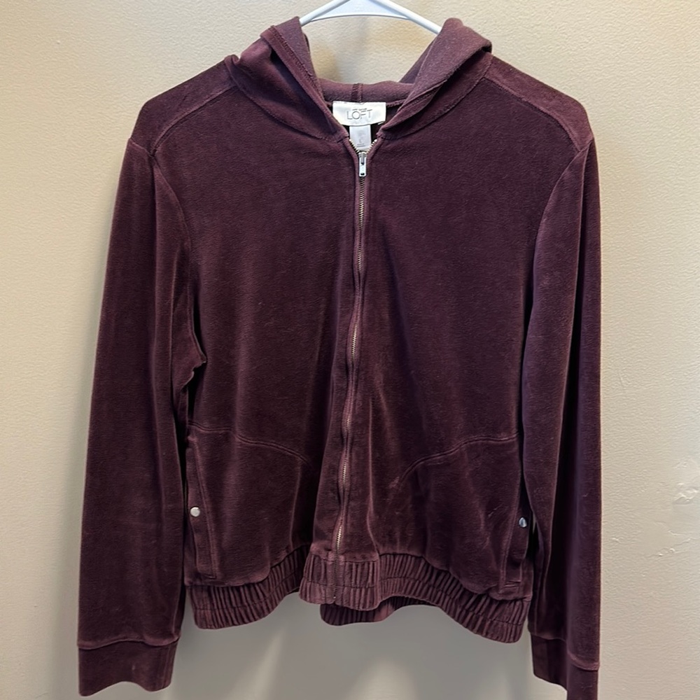 Ann Taylor Loft women’s velvet jacket size large